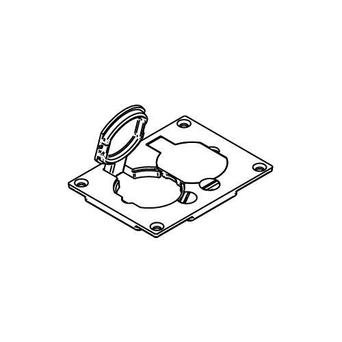 Wiremold 828PR-BRN Nonmetallic Duplex Cover Plate