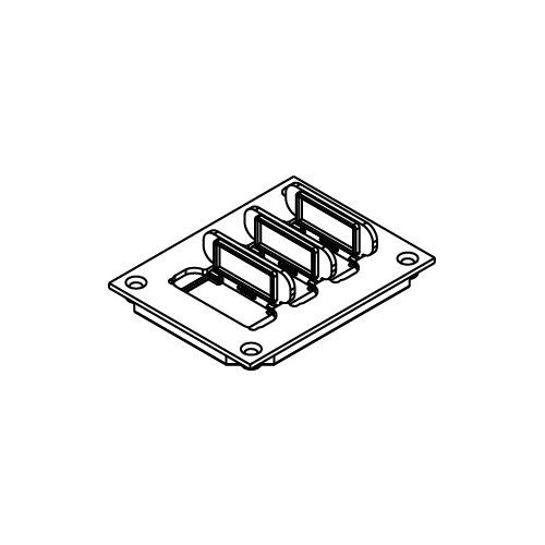 Wiremold 829PFLRT-BRN Communications Cover Plate