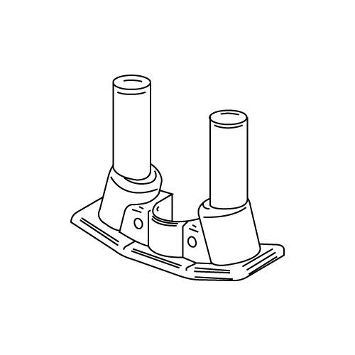 Wiremold COM50 RC7 Multi-Service Assembled Poke-Thru Device Communication Adapter