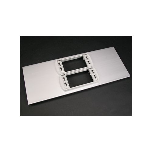 Wiremold AL5256-ACT2LP AL5200 Large Multi-Channel Raceway Device Cover Plate With Two Low Profile Adapters