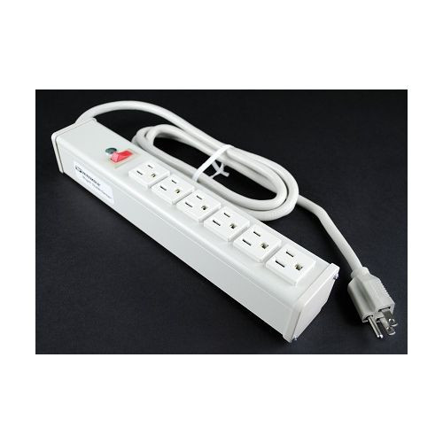Wiremold R610 Plug-In Outlet Center Unit / 120V/15A/6 O/L /lighted switch/6' cord