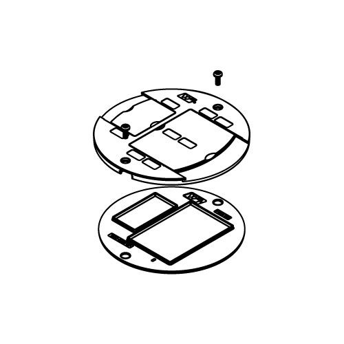 Wiremold AMD8SHTCBK AMD8 Communications Poke-Thru Device Slide Holder