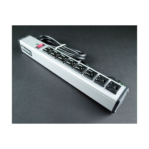 Wiremold UL218BC Plug-In Outlet Center Unit / 120V/15A/8 O/L /lighted switch/6' cord