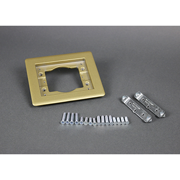 Wiremold 817TCAL-BS Carpet and Tile Flange, 1-Gang - Brass