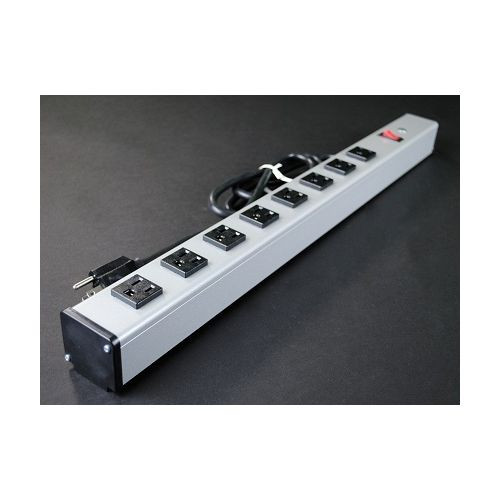 Wiremold UL300BC Plug-In Outlet Center Unit / 120V/15A/24\" long/8 O/L /lighted switch/6\' cord"