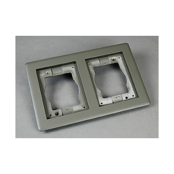 Wiremold 827TCAL-GY 2-Gang Carpet & Tile Flange - Gray