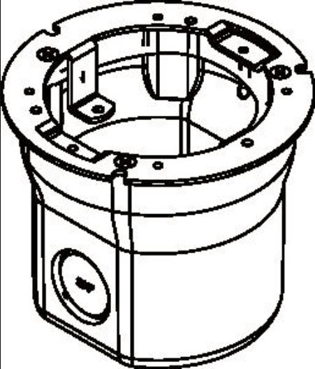 Wiremold 862SP Floor Box W/895SP Brass Cover