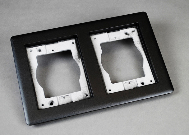 Wiremold 827TCAL-BK 2-GANG CARPET & TILE FLANGE - BLACK