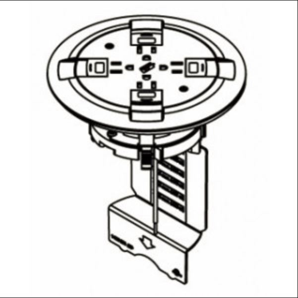 Wiremold 899CTCAL Floor Box Activation W/Aluminum Flange