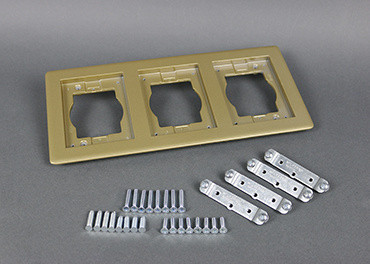 Wiremold 837TCAL-AL 3-GANG CARPET & TILE FLANGE