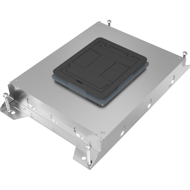 Wiremold RFBA4R25 RFBA 4-Gang Shallow Floor Box