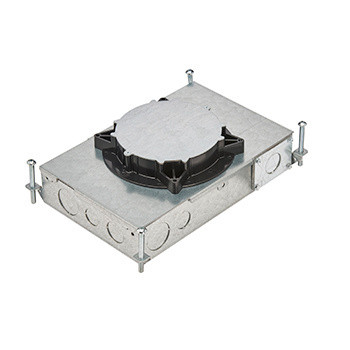 Wiremold RFB2E RFB2E Two Compartment Recessed Floor Box