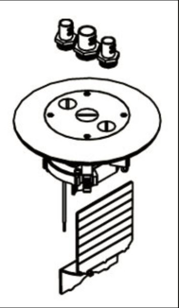 Wiremold 897CFFTCBS Flr Bx Ff Activation W/brass Flange