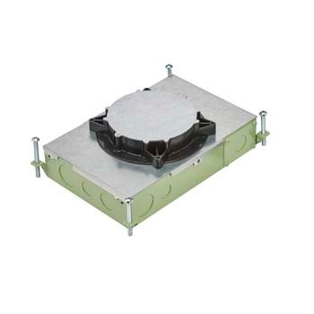Wiremold RFB2E-OG Series Two Compartment Recessed On-Grade Floor Box