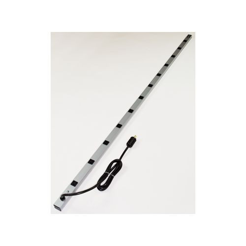 Wiremold 7712ULBD20R-TL CabinetMate Plug-In Outlet Center Unit / 120V/20A/77\" long/12 O/L /15\' cord/Twist Lock Plug"