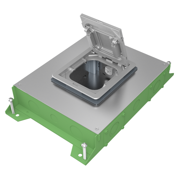 Wiremold RFBA4R30OG RFBA 4-Gang Floor Box - On Grade