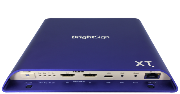 Brightsign XT1144 H.265, True 4K, dual video decode, enterprise HTML5 player