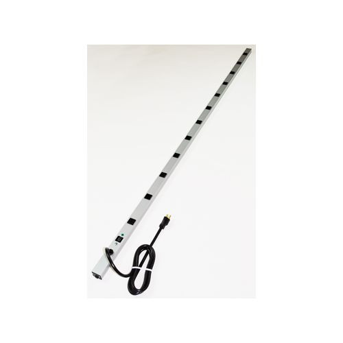 Wiremold 7712BDS20R CabinetMate Plug-In Outlet Center Unit / 120V/20A / 77\" long / 12 O/L / 15\' cord / Computer Grade Surge"