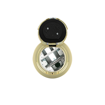 Wiremold 6ATC2SB 6in Unwired Surface Style Assembly Satin Brass