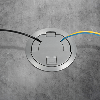 Wiremold 6ATC2AA3H 3-Hour Fire Classified 6in Recessed Unwired Surface Style Poke-Thru Assembly