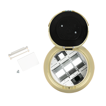 Wiremold 8ATC2SB 8inch Unwired Surface Style Assembly Satin Brass