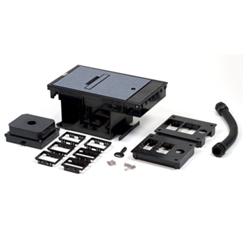 Wiremold XB814CLVBN Outdoor Ground Box 2-Gang Low Voltage Box for Communication and A/V, Brown