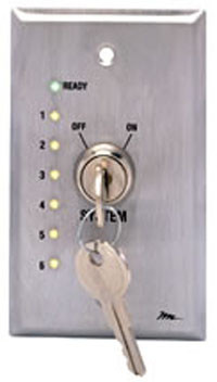 Middle Atlantic USC-KL REMOTE KEYSWITCH PANEL FOR USC-6R, WITH LED SEQUENCE STEP INDICATORS