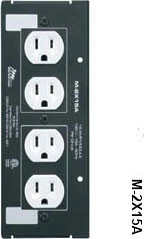 Middle Atlantic M-2X15A MPR 15A DBL DUPLEX MOD