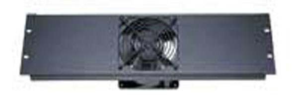 Middle Atlantic QFP-1 QUIET FAN PANEL ASSEMBLY - ONE 120 VAC FAN, 3 SPACE ANODIZED FINISH