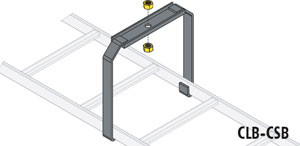 Middle Atlantic CLB-CSB-W18 LADDER CNTR BRKT, 18in, BLK, 1