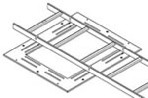 Middle Atlantic MW-LA CABLE LADDER ADAPTOR TOP FOR ANY DRK, WRK, MRK, VRK OR VMRK, BLACK FINISH