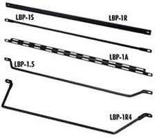 Middle Atlantic LBP-1S RECTANGULAR SQUARE CORNER LACING BARS, 10 PC. PACK