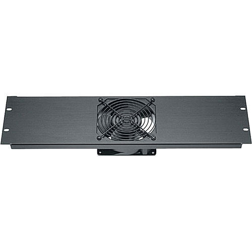 Middle Atlantic FP1 FAN PANEL FOR 1 FAN, BLACK BRUSHED FINISH, 3 SPACE