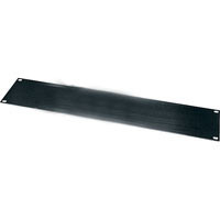 Middle Atlantic HBL2 2 SPACE 3 1/2in 1/8in FLAT ALUMINUM BLANK PANEL, BLACK BRUSHED FINISH
