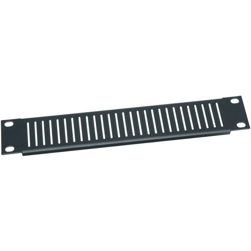 Middle Atlantic HR-EVT1 1 Space (1-3/4in) Half-Rack Slotted Vent Panel, Black Powder Coat Finish (10in Width)