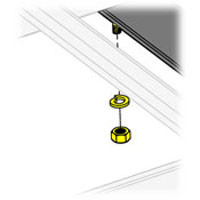 Middle Atlantic CLH-JBOLT CABLE LADDER 5/16in J-BOLT, ONE PAIR