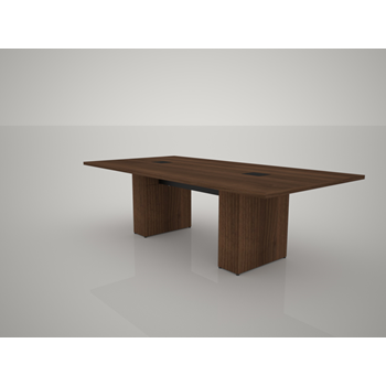 Middle Atlantic T5SDC1RSV07ZP001 T5 Conference Table, Sota Style 8', Sepia Walnut Veneer with Self Edge