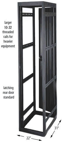 Middle Atlantic VMRK-54LRD VMRK Series 22 Inch Wide Rack - VMRK-54LRD