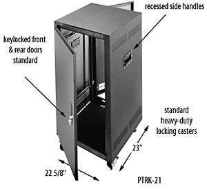Middle Atlantic PTRK-21 PTRK Series Portable Rolling Rack - PTRK-21