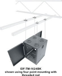 Middle Atlantic IDF-TM-1224BK IDF Series Rack - IDF-TM-1224BK