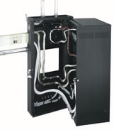 Middle Atlantic DWR-12-17 12 SPACE 21in SECTIONAL WALL RACK, FITS 15in DEEP EQUIP., BLACK FINISH