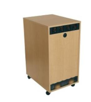 Middle Atlantic MBRK12-28 12 SPACE 21in , 28in DEEP MAPLE MELAMINE RACK