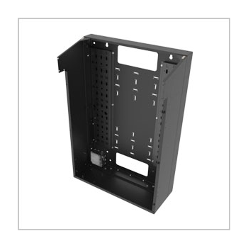 Middle Atlantic VWM-BPSD-3610-BW VWM Series Split Door Back Pan, 36" High, 10" Deep, Black Finish