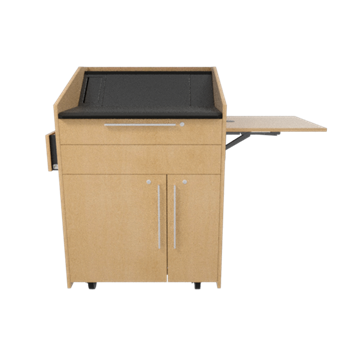 Middle Atlantic L5-FS-V00 L5 Flip Up Shelf, Veneer Noire Sapele