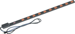 Middle Atlantic PDT-1015C-M-NS PD THIN, 1-15A, 10 OUT, MTR, CORD