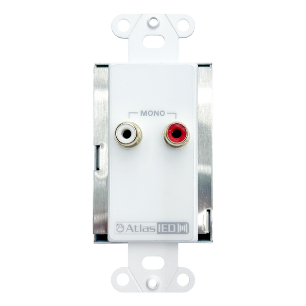 Atlas IP-RCA IPX Compatible Decora-style RCA Wall Plate