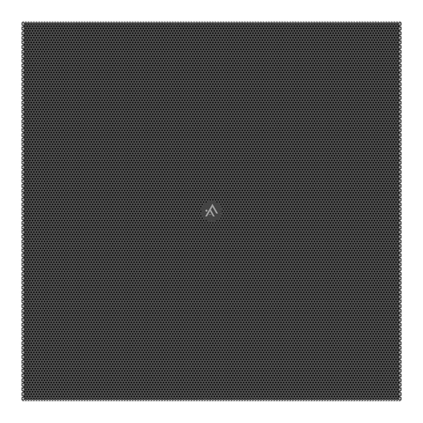 Atlas FC-8SG-B 8" Square Black Grille Qty 2