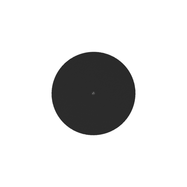 Atlas FC-4RG-B 4" Round Black Grille