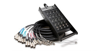 Hosa SH-16X4-50 Pro-Conex Stage Box Snake, Hosa 16 x XLR Sends and 4 x 1/4 in TRS Returns, 50 ft