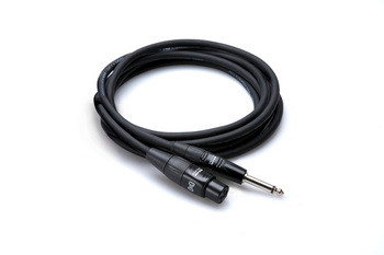Hosa HMIC-005HZ Pro Microphone Cable, REAN XLR3F to 1/4 in TS, 5 ft